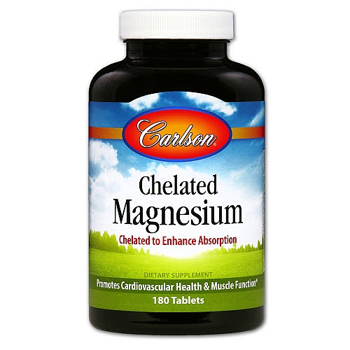 Nutricao Natural Carlson Chelated Magnesium Mg Tablets